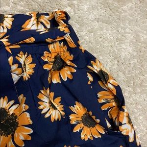 SHEIN Shorts - Paper bag Sunflower Shorts SHEIN Shorts - Paper bag Sunflower Shorts